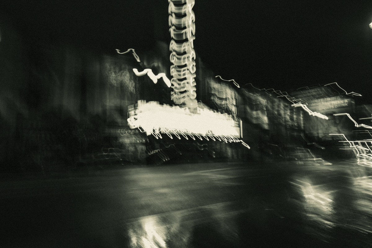 Taking Photos of the Pantages in the Rain